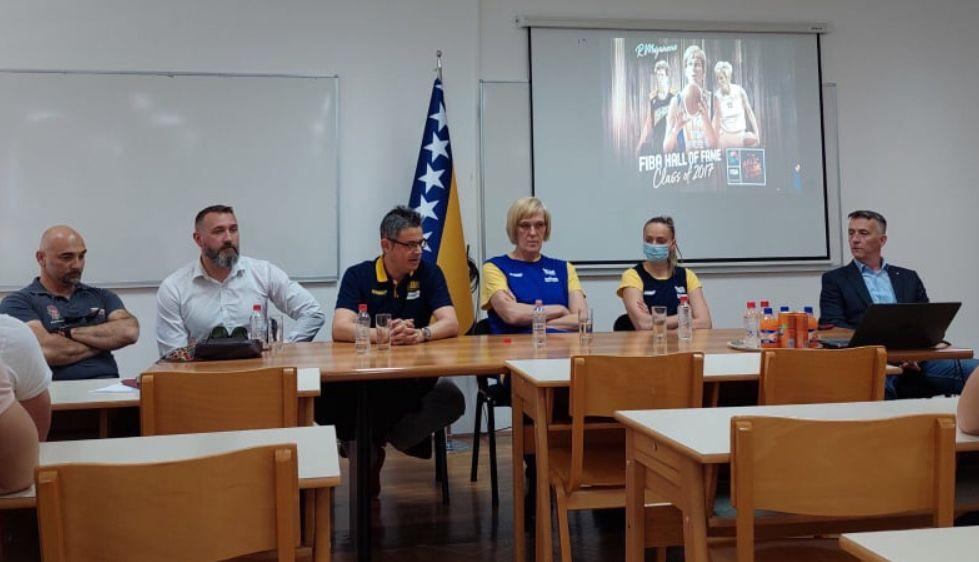 Članovi ženske košarkaške reprezentacije BiH posjetili Nastavnički fakultet Univerziteta "Džemal Bijedić"