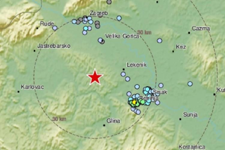 Zemljotres između Zagreba i Siska - Avaz