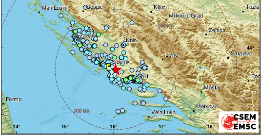 Epicentar 13 km jugoistočno od Šibenika - Avaz