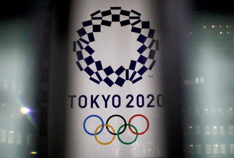 The logo of the Tokyo Olympic Games, at the Tokyo Metropolitan Government Office building in Tokyo, Japan, January 22, 2021. - Avaz