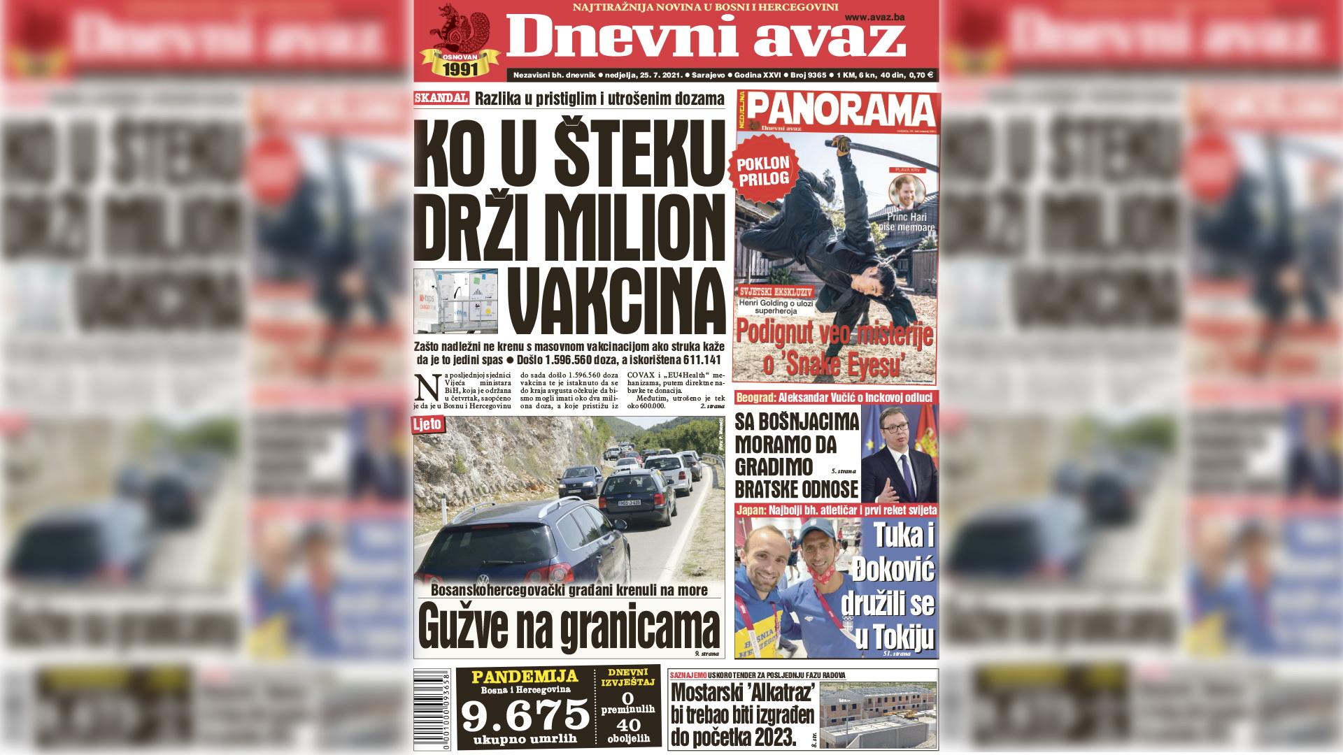 Ko u šteku drži milion vakcina