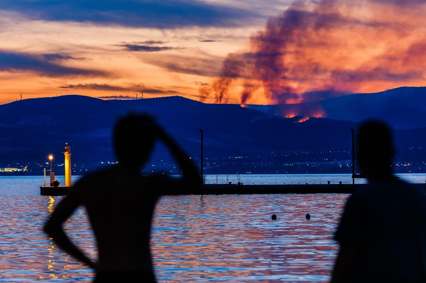 Aktivan požar kod Trogira, Labin je odbranjen