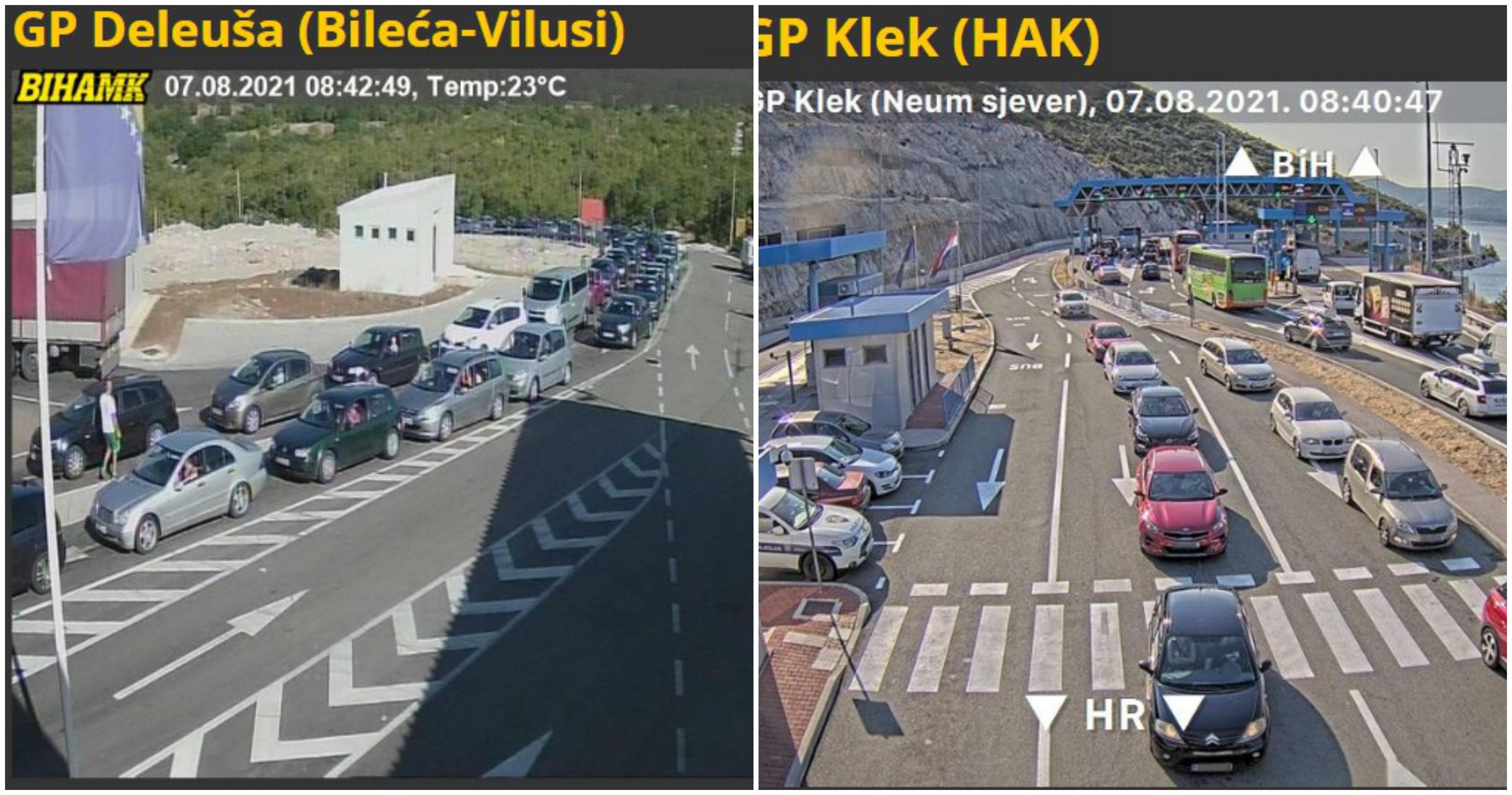 Gužve na pojedinim graničnim prijelazima sa Hrvatskom i Crnom Gorom, naoružajte se strpljenjem