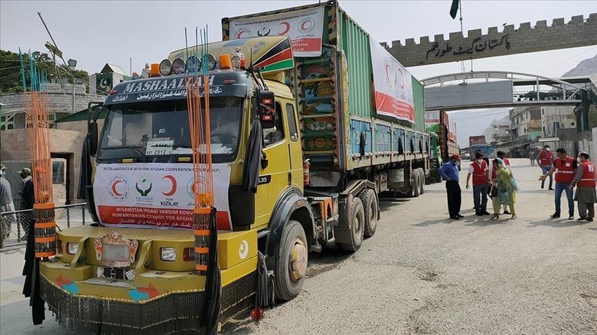 The recent food aid was handed by the Turkish Red Crescent to the Afghan Red Crescent - Avaz