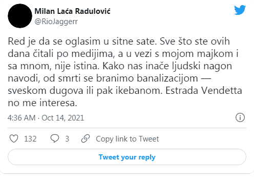 Radulović: Red je da se oglasim - Avaz