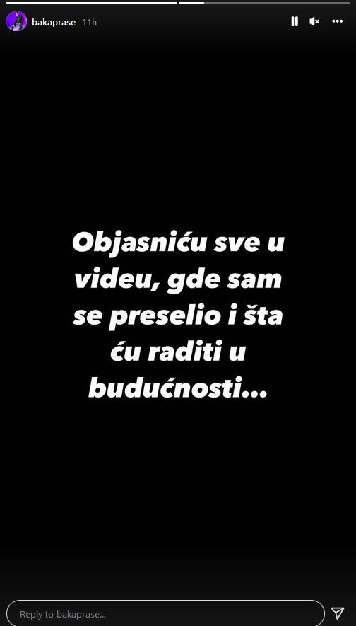 Baka Prase potvrdio navode o napuštanju Srbije - Avaz