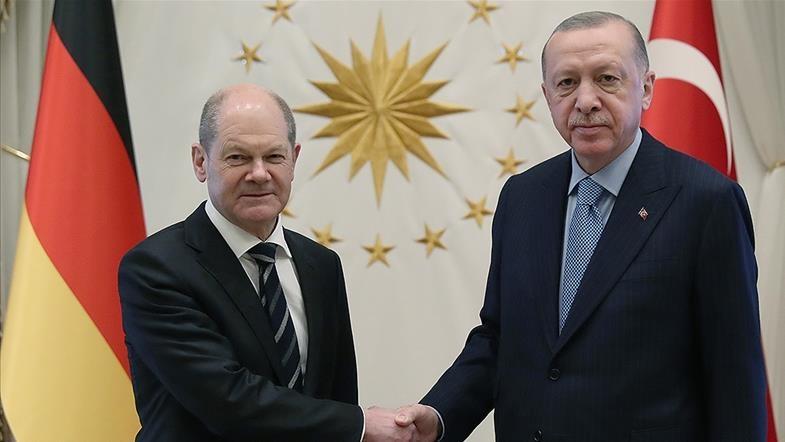 Olaf Scholz and Recep Tayyip Erdogan - Avaz