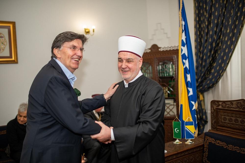 Član ratnog Predsjedništva RBiH Ejup Ganić i reisu-l-ulema Husein ef. Kavazović - Avaz