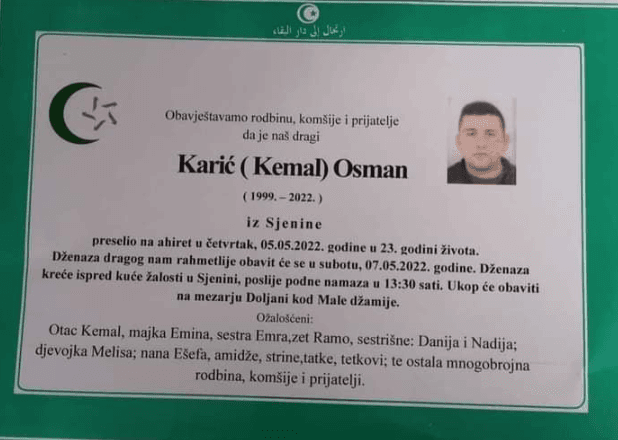 Tragedija: Mladić u 23. godini poginuo na gradilištu u Lukavcu, danas mu dženaza