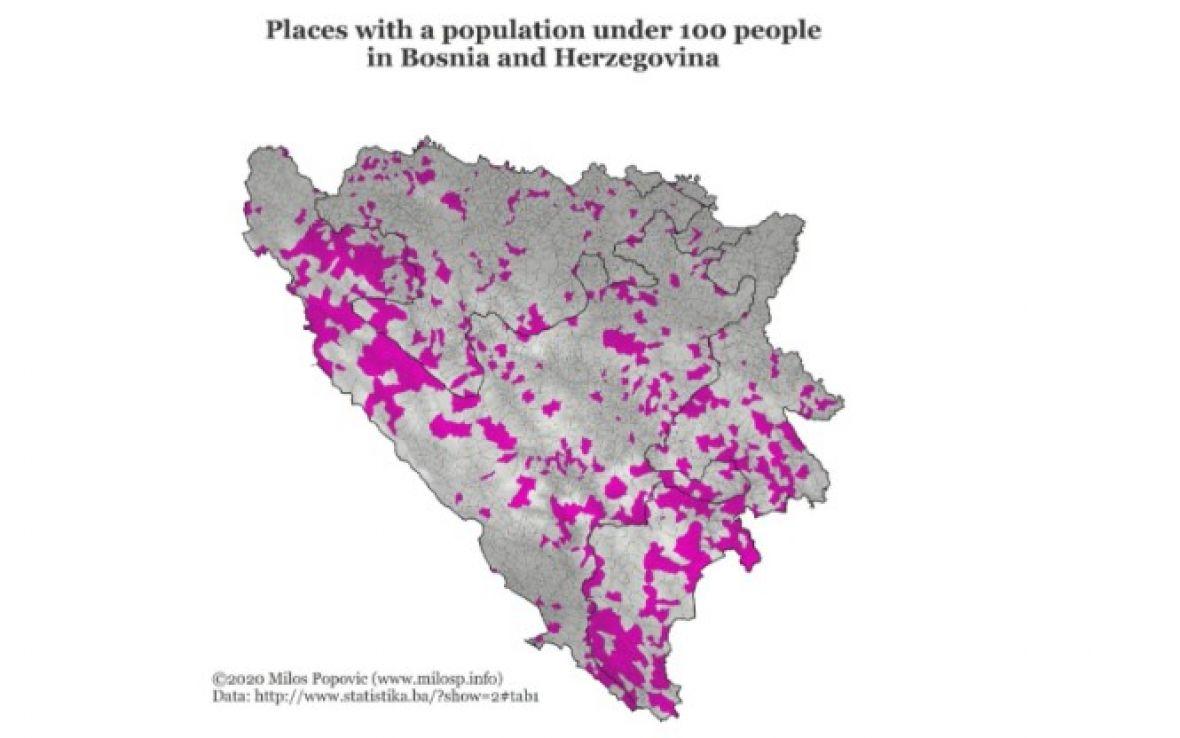 Naseljenost u BiH - Avaz
