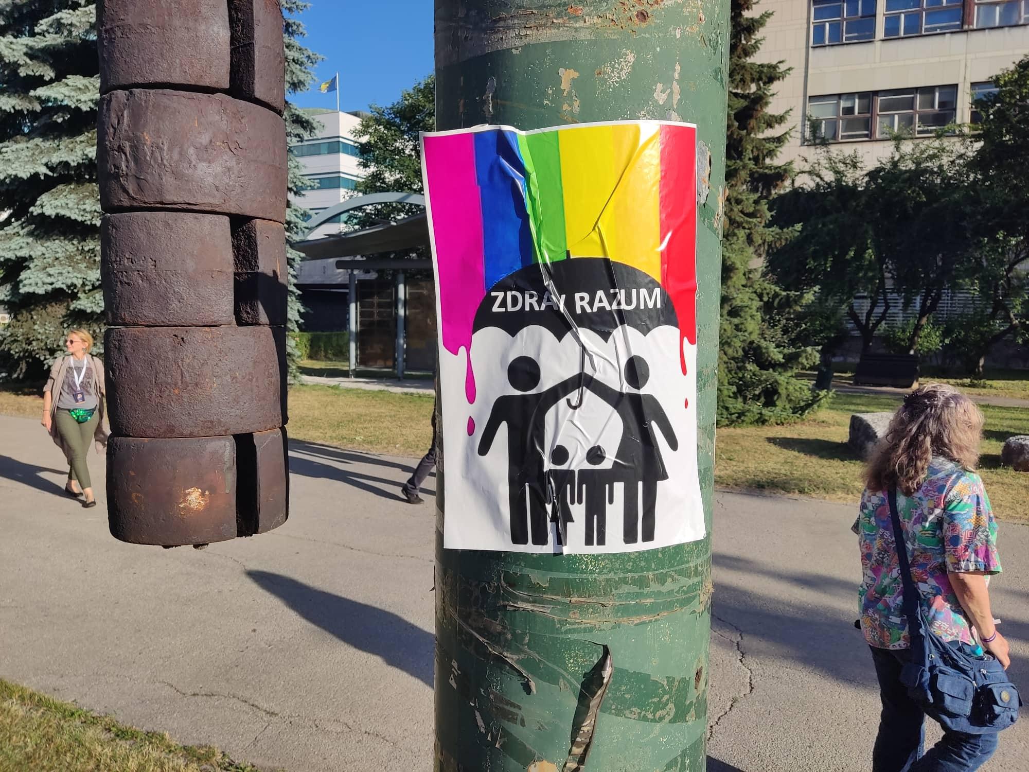 Homofobne poruke u Sarajevu