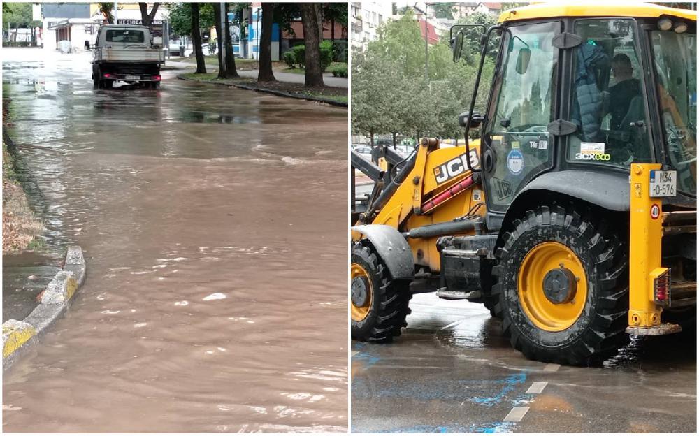 Potop na Grbavici: Pukla cijev, građani ostaju bez vode za Bajram