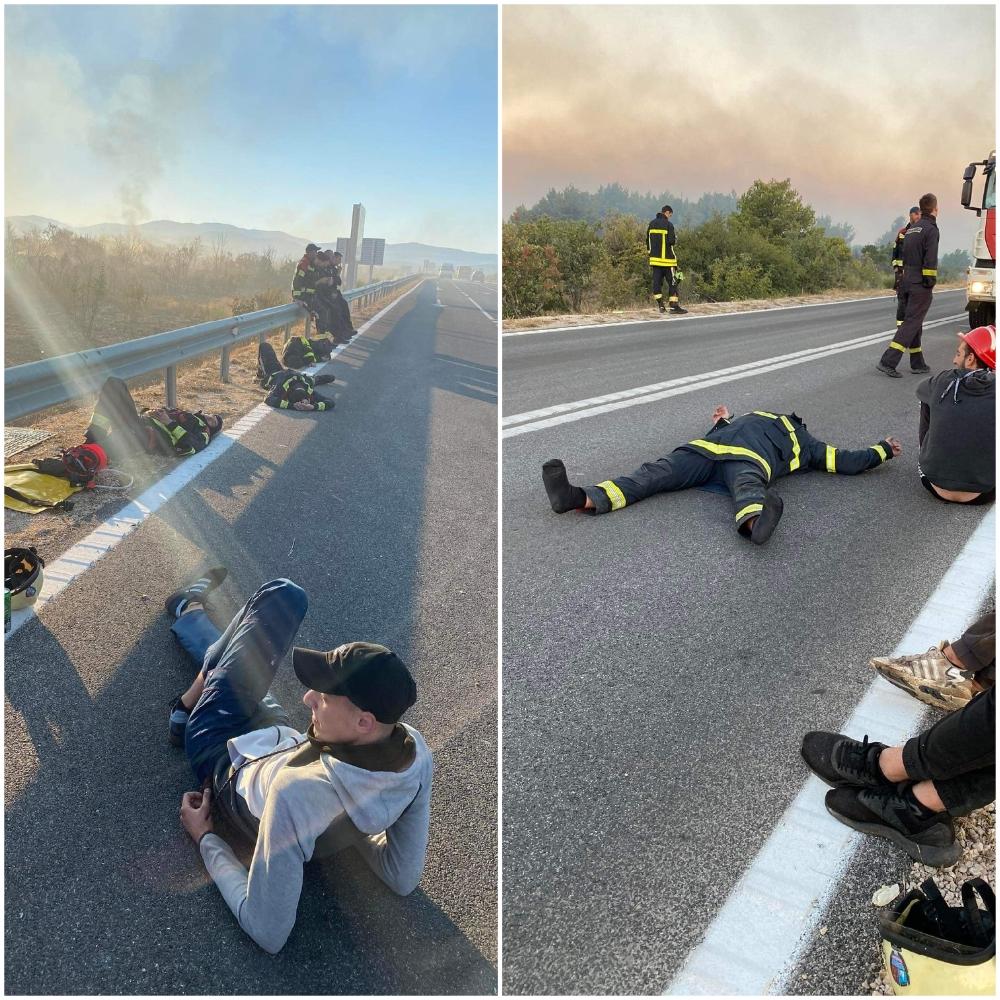 Policajci u Šibeniku kontrolisali požar - Avaz