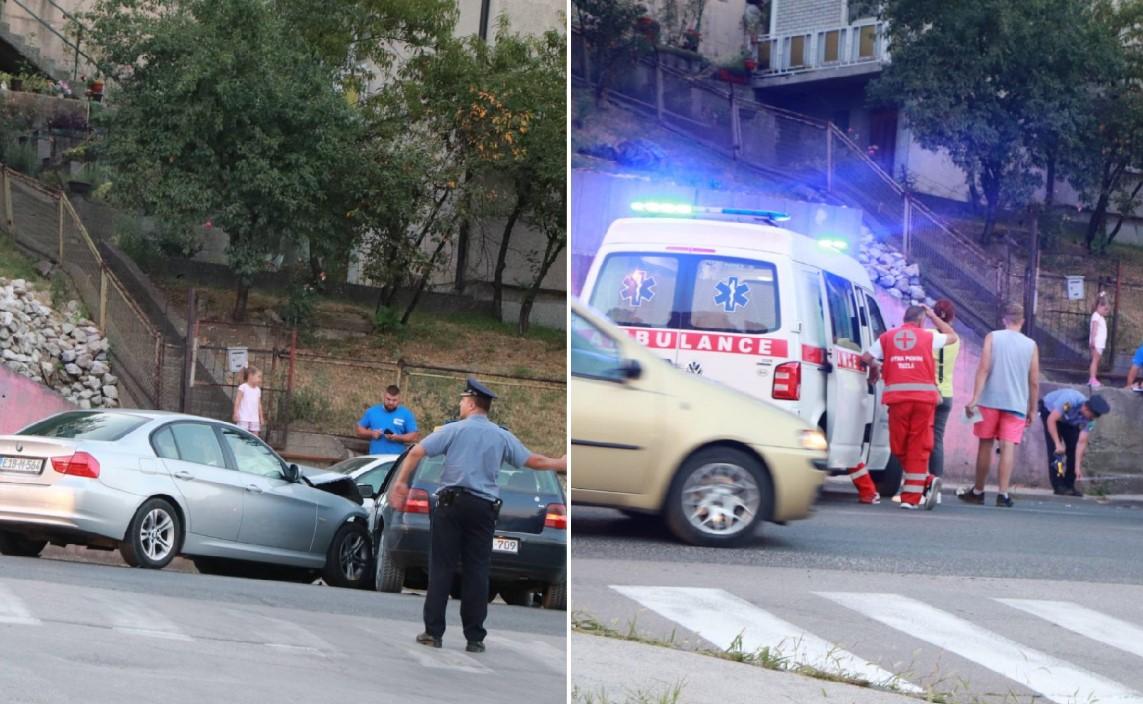 Saobraćajna nesreća u Tuzli: Učestvovala tri vozila, nekoliko osoba povrijeđeno