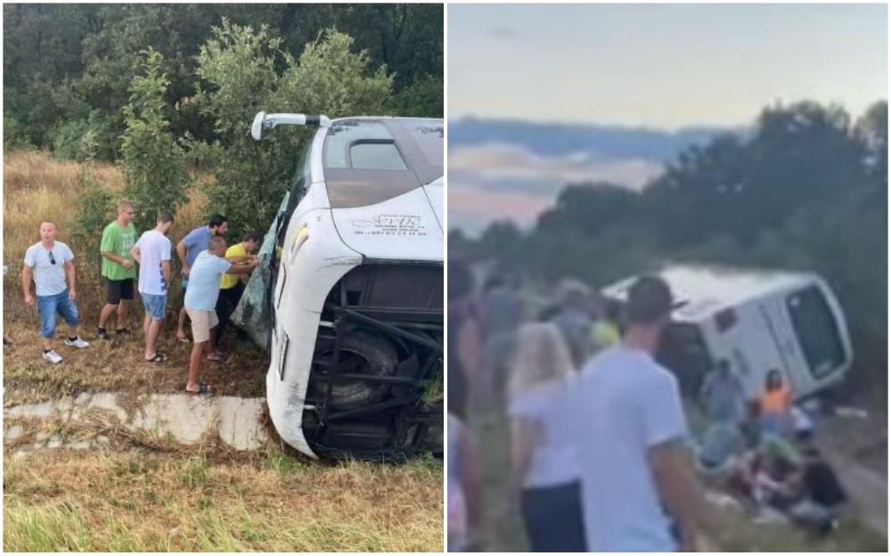 Pojavio se prvi snimak s mjesta nesreće: U Bugarskoj se prevrnuo autobus pun djece iz Srbije