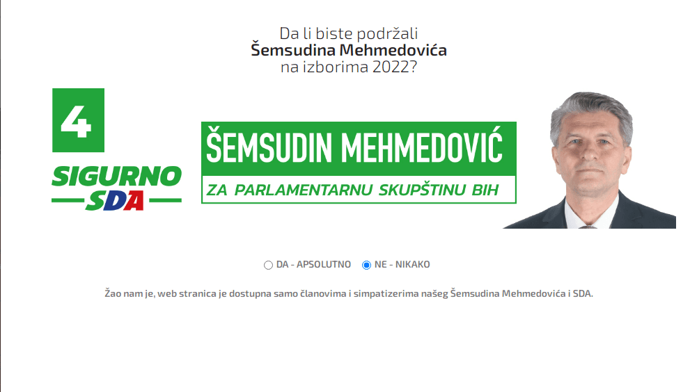 Sajt Šemsudina Mehmedovića - Avaz