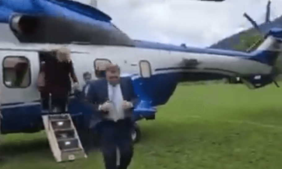 Milorad Dodik u Čajniče stigao helikopterom