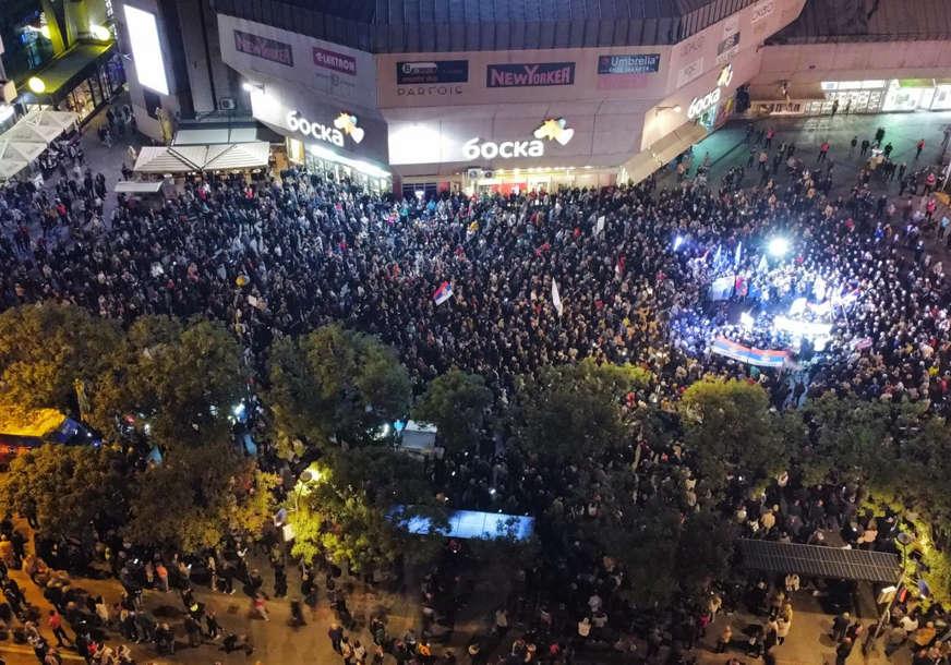 The opposition in RS holds a protest rally in downtown Banja Luka