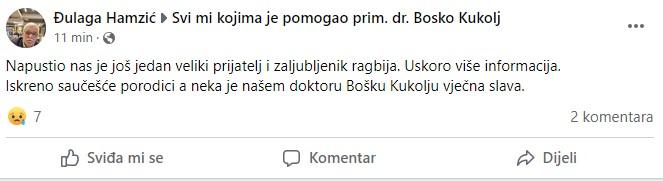 Objava na Facebooku - Avaz