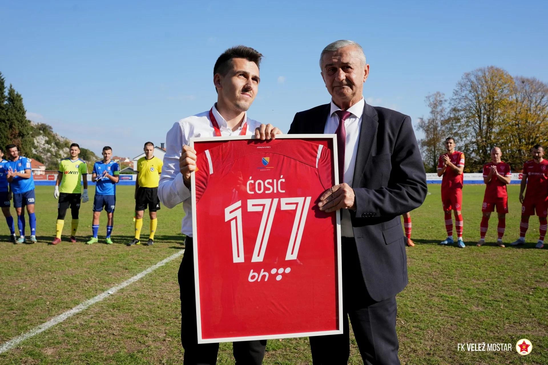 Ćosić: Dres "Rođenih" nosio u 177 navrata - Avaz