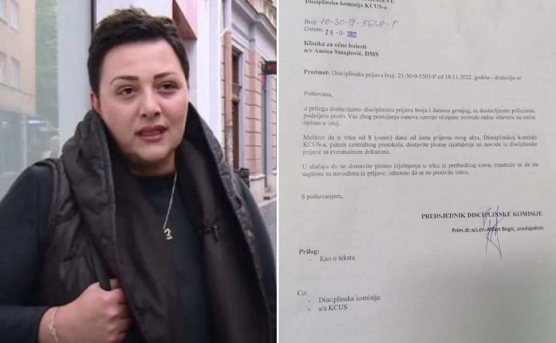 Amina Smajlović: Uručena joj disciplinska prijava - Avaz