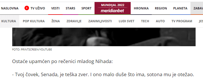 Objava Kurir.rs - Avaz