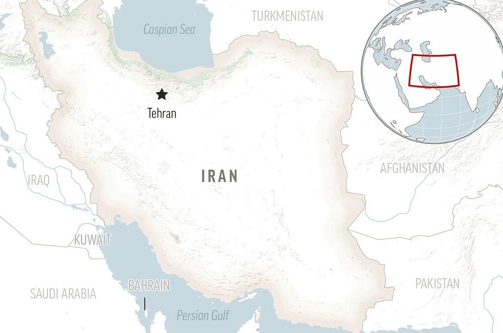 Ovo je lokatorska karta za Iran sa glavnim gradom Teheranom - Avaz