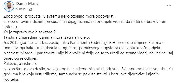 Objava na Facebooku - Avaz