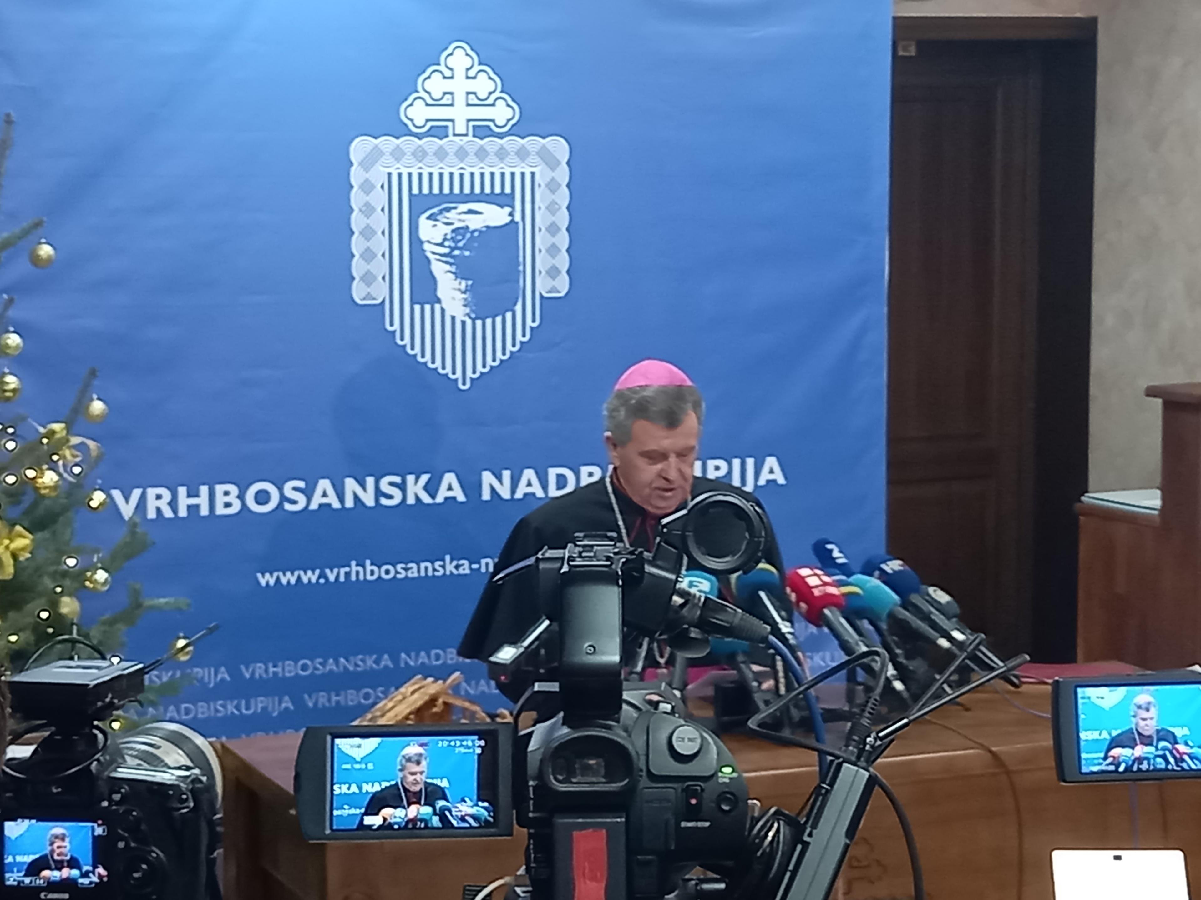 S konferencije za medije u prostorijama Nadbiskupske rezidencije - Avaz