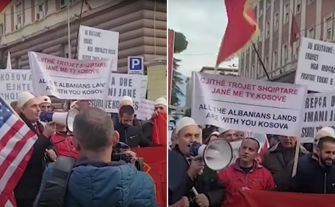 Sa današnjih protesta u Tirani - Avaz