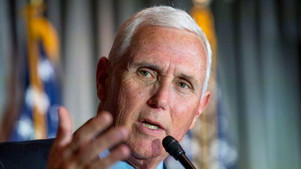 Former Vice President Mike Pence speaks at a Coolidge and the American Project luncheon in the Madison Building of the Library of Congress - Avaz