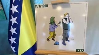 U Kulturnom centru Mostar Sjever otvorena izložba ilustracija o genocidu u Srebrenici