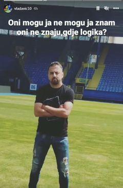 Objava Vladavića na Instagramu - Avaz