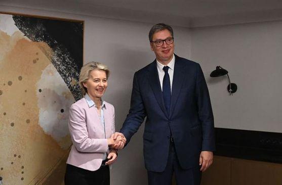 Von der Leyen i Aleksandar Vučić - Avaz