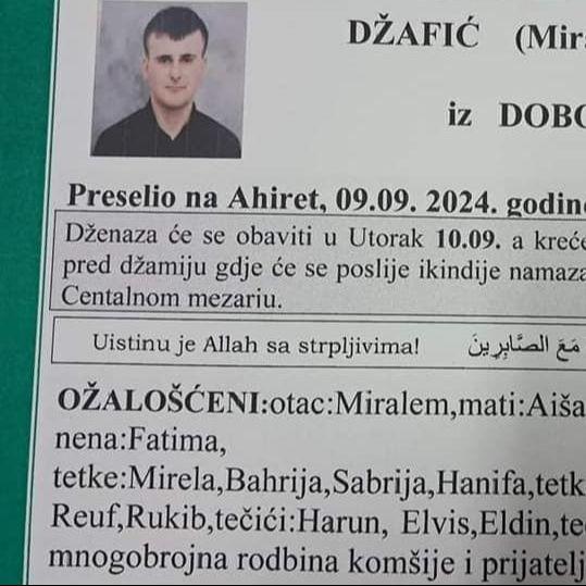 U Gračanici stradao Bilal Džafić iz Doborovaca: Danas će mu se klanjati dženaza