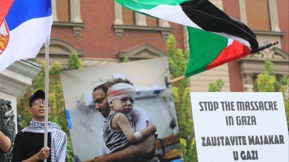 Beograd: Protest podrške narodu Palestine - Avaz