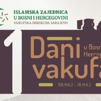 Manifestacija "Dani vakufa" od 9. do 18. maja u osam bh. gradova