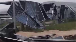Video / Pogledajte šta je nevrijeme uradilo solarnim panelima kod Trebinja: Investicija vrijedna 53 miliona eura