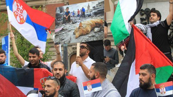 Beograd: Protest podrške narodu Palestine - Avaz