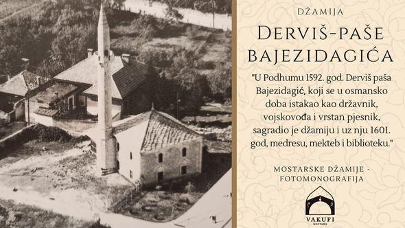 Džamija Derviš-paše Bajezidagića u Mostaru   - Avaz