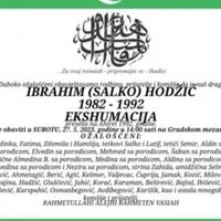 Dženaza desetogodišnjem dječaku Ibrahimu Hodžiću koji je ubijen u Višegradu klanjat će se danas