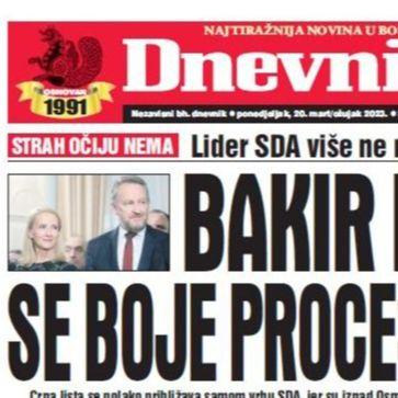 Danas u "Dnevnom avazu" čitajte: Bakir i Sebija se boje procesuiranja