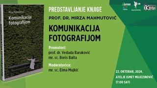 Promocija knjige "Komunikacija fotografijom" autora prof. dr. Mirze Mahmutovića