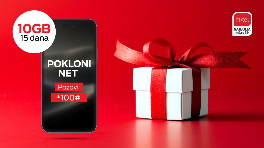 Pokloni net – odaberite savršen poklon od 10 GB mobilnog interneta