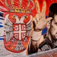 Đoković dobio mural u BiH, na njemu i poruka: "Kosovo je srce Srbije"