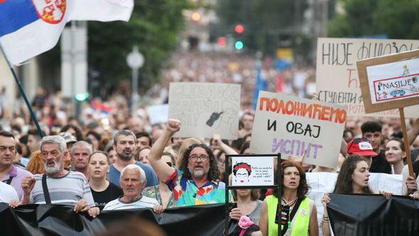 Održan protest Srbija protiv nasilja - Avaz