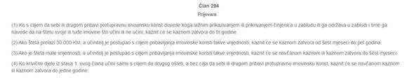 Jasan i član 394. Krivičnog zakona Federacije  - Avaz