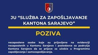 Poziv nezaposlenim i poslodavcima u KS da se prijave za programe zapošljavanja i samozapošljavanja
