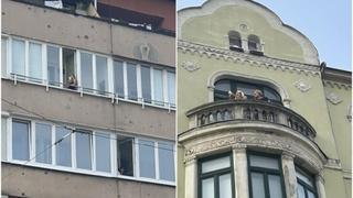 Građani s balkona prate Povorku: Neki i pozdravili učesnike