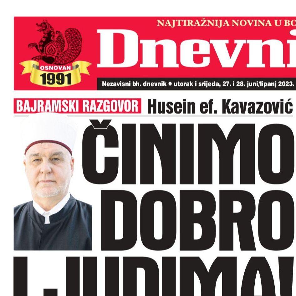 U dvobroju "Dnevnog avaza" čitajte: Činimo dobro ljudima